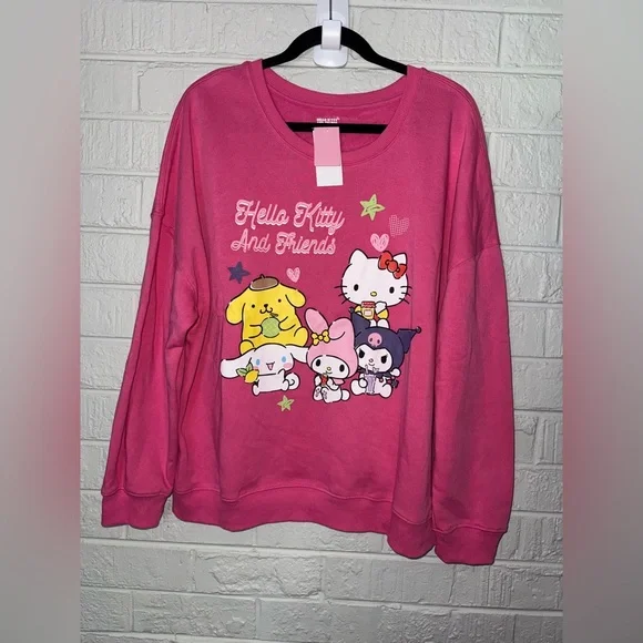 NWT HELLO KITTY & FRIENDS women’s sweater / pullover XXL ✨ - Picture 2 of 4